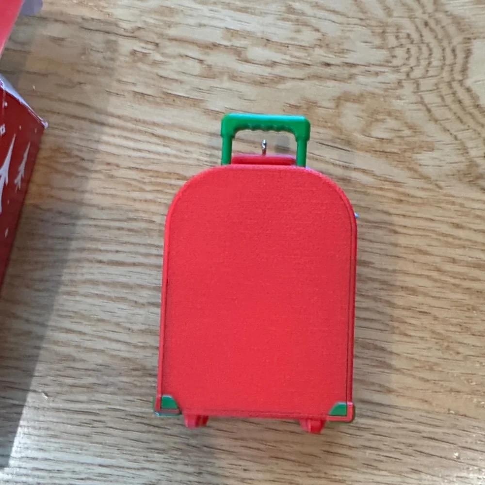 Hallmark Keepsake Traveling Grandparents Christmas Suitcase Photo Ornament 2015
